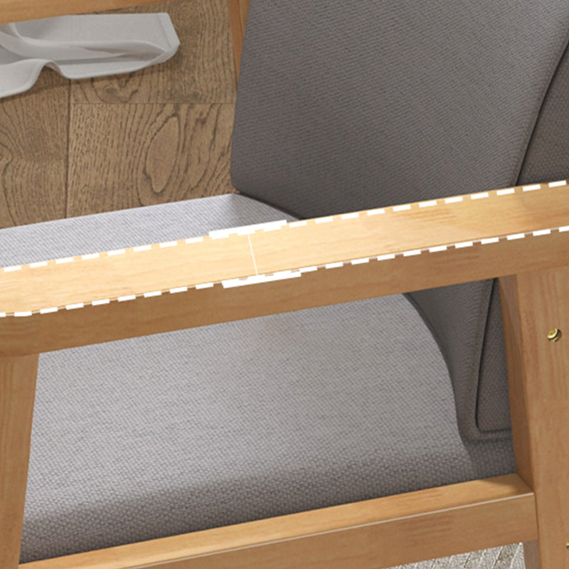 23.6"L x 22.0"W x 32.6"H Linen Chair Removable Cushions Accent Chair for Living Room