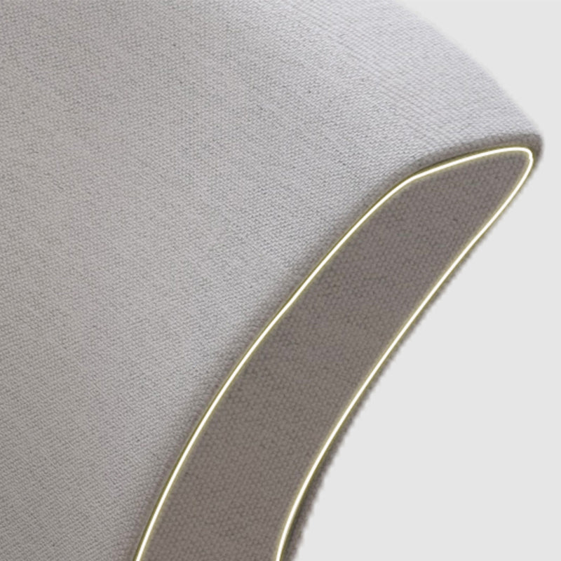 23.6"L x 22.0"W x 32.6"H Linen Chair Removable Cushions Accent Chair for Living Room