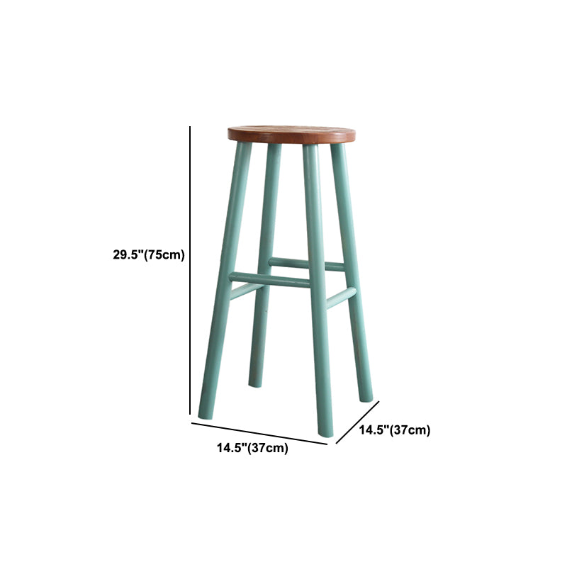 Modern Rectangle Pine Wood Bar Table Set 1/5/6 Pieces Counter Table with High Stools