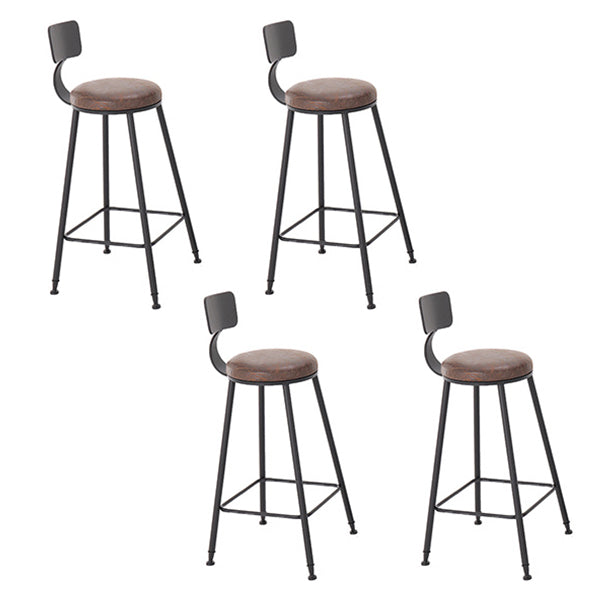 Modern Solid Wood Table and Stool Set 1/3/4/5 Pieces Black Base Pub Set for Shop
