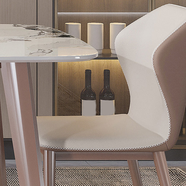 Nordic Sintered Stone Top Dining Set Rectangle 1/2/5/7 Pieces Dining Table Set