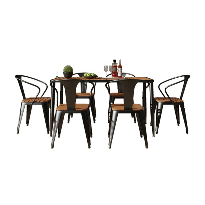 Modern Metal Dining Set 1/4/5/7 Pieces Dining Furniture for Kitchen
