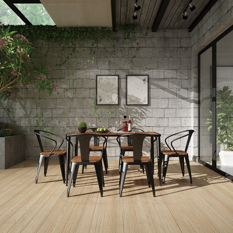 Modern Metal Dining Set 1/4/5/7 Pieces Dining Furniture for Kitchen