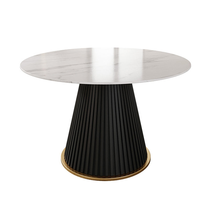 Traditional Luxury Dining Table with White Marble Round Dining Table for Home