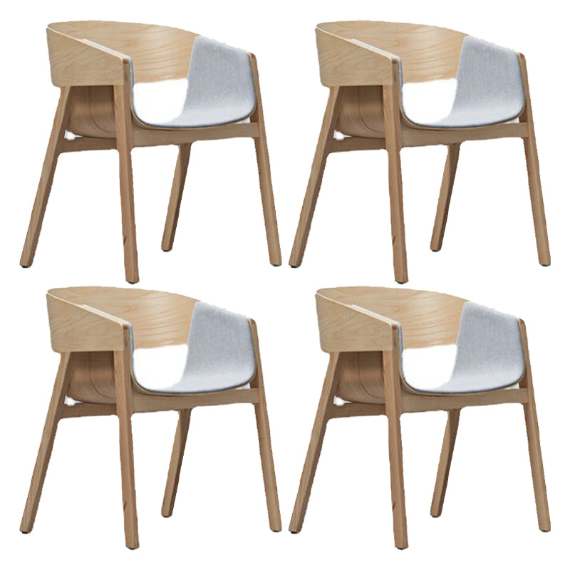 Traditional Wood Dining Arm Chairs Open Back Dining Side Chair