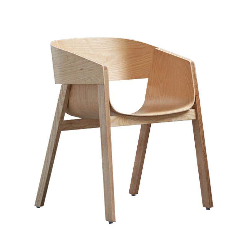 Traditional Wood Dining Arm Chairs Open Back Dining Side Chair