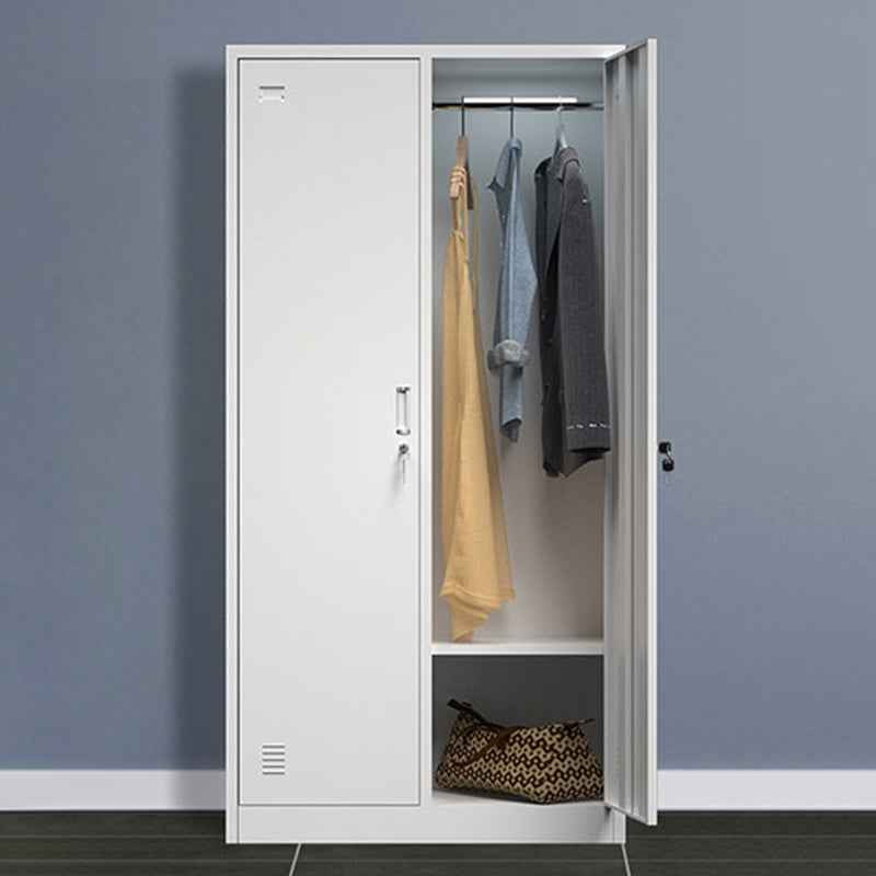 Metal Contemporary Cabinet for Home Grey Steel Storage Cabinet