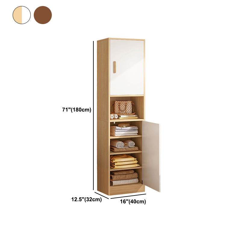 Non-Hanging Storage Cabinet Engineered Wood Cabinet for Bedroom