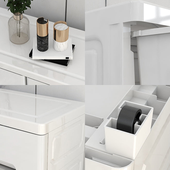 Plastic Storage Cabinet With Drawer Non-Hanging Armoire With Legs