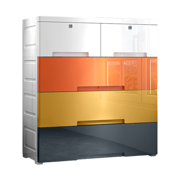 Plastic Storage Cabinet With Drawer Non-Hanging Armoire With Legs