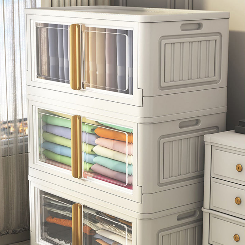 Hinged Storage Cabinet Contemporary Plastic Wardrobe Armoire