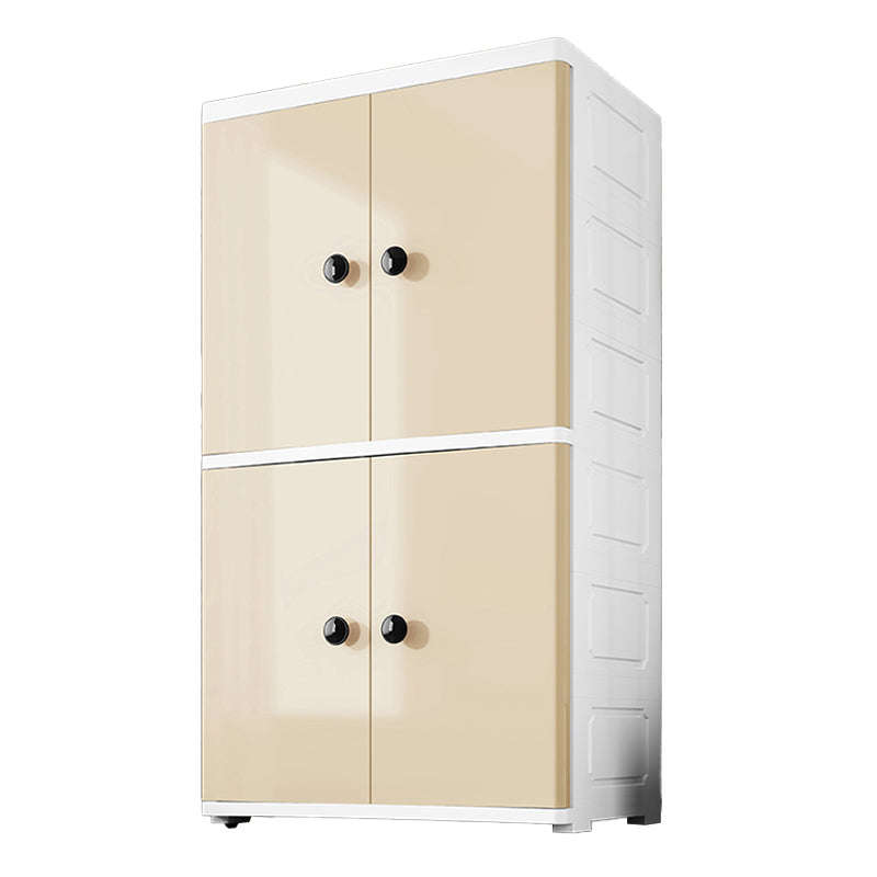 Contemporary Wardrobe Armoire Plastic Wardrobe Closet with Legs