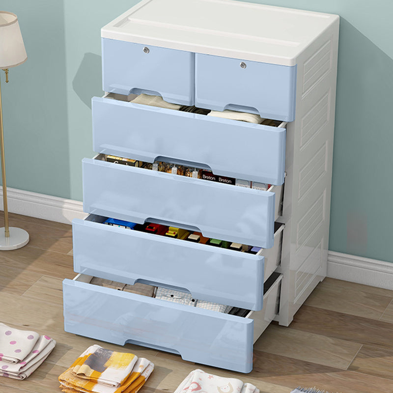 Contemporary Storage Cabinet with Legs Plastic Wardrobe Closet