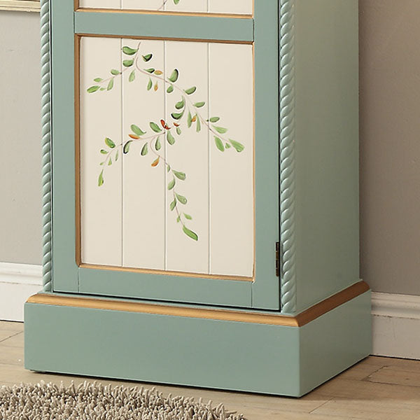 Wood Matte Finish Storage Cabinet with Hinged Door Coastal Cabinet for Home