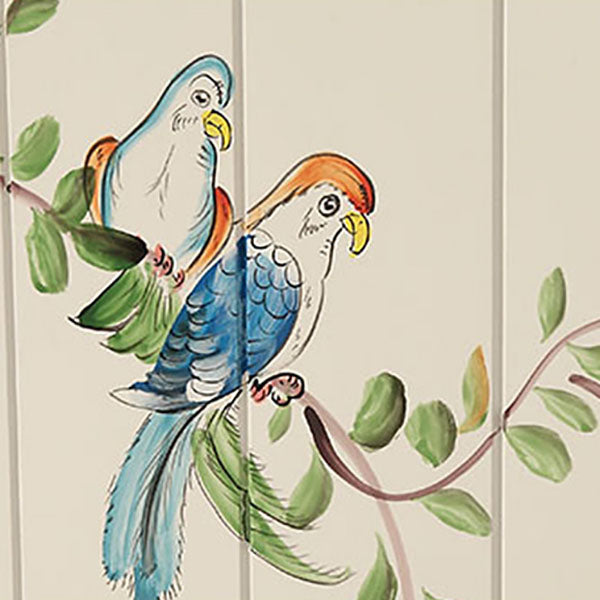 Wood Matte Finish Storage Cabinet with Hinged Door Coastal Cabinet for Home