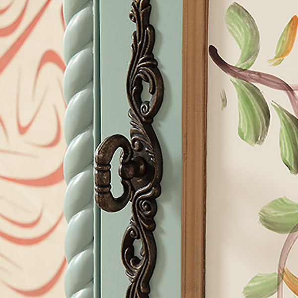 Wood Matte Finish Storage Cabinet with Hinged Door Coastal Cabinet for Home