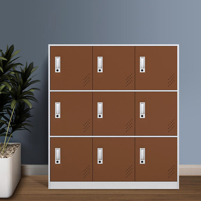 Modern Hinged Storage Cabinet Steel Non-Hanging Wardrobe Armoire