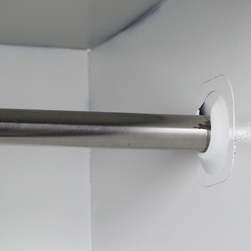 Steel White Storage Cabinet Contemporary Cabinet with Hinged Door