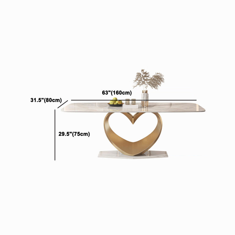 Designer Style Sintered Stone Top Dining Set Rectangle 1/2/5/7/9 Pieces Dining Table Set