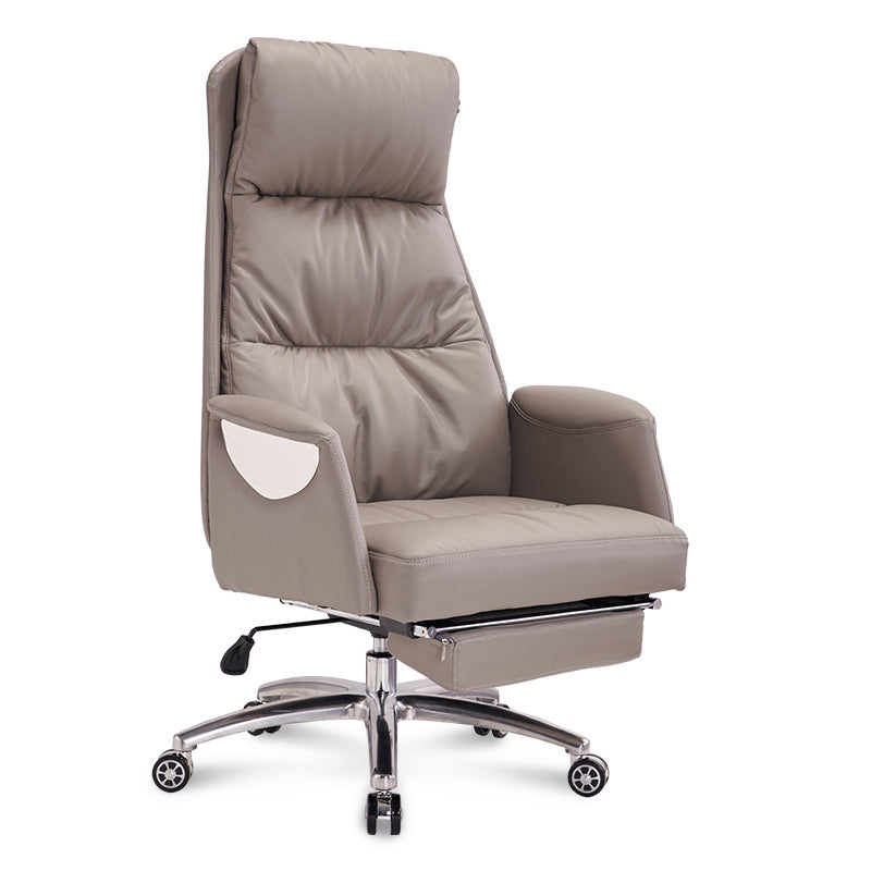 Modern Leather Executive Chair Adjustable High Back Office Chair
