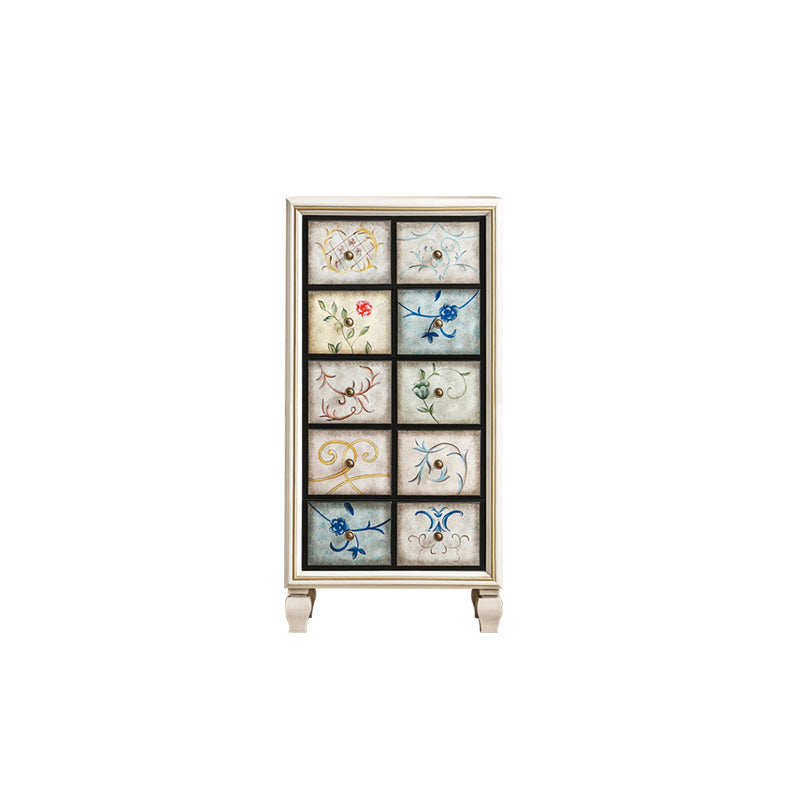 Traditional Style Dresser Solid Wood Storage Chest with Multi Drawers
