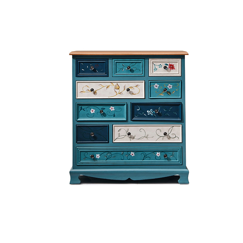 10 / 12 Drawers Dresser Classical Wood Storage Chest with Drawers