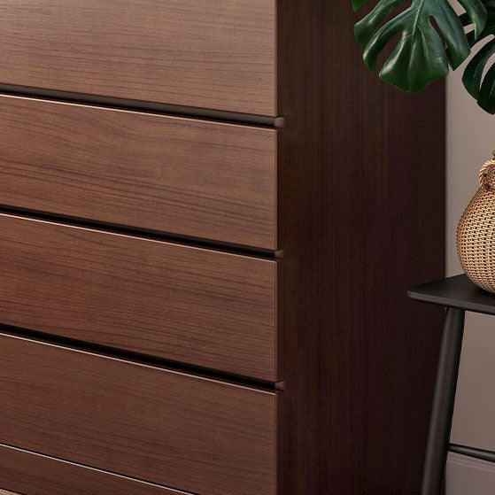 23.5" X 16" Vertical Storage Chest Modern Wood Storage Chest in White and Brown