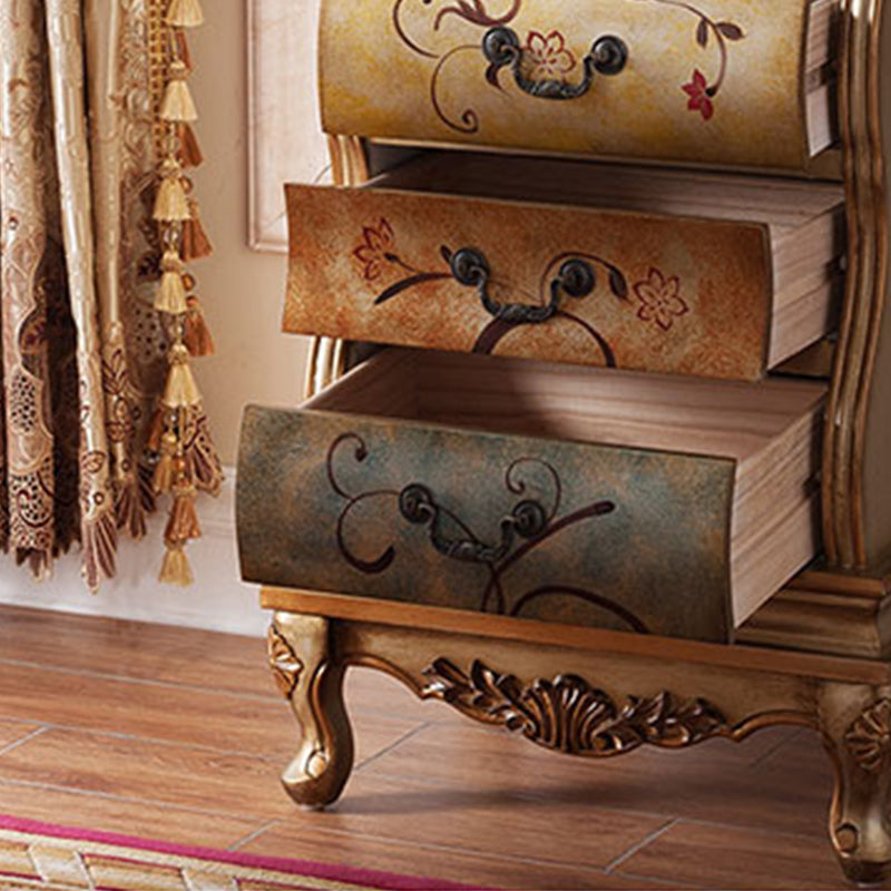 Traditional Style Lingerie Chest Vertical Wooden Storage Chest with 7 Drawers