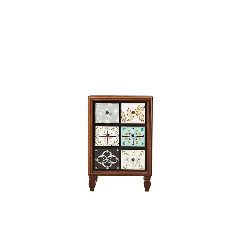 Traditional Style Lingerie Chest Vertical Wooden Storage Chest with 3 / 4 / 5 Drawers