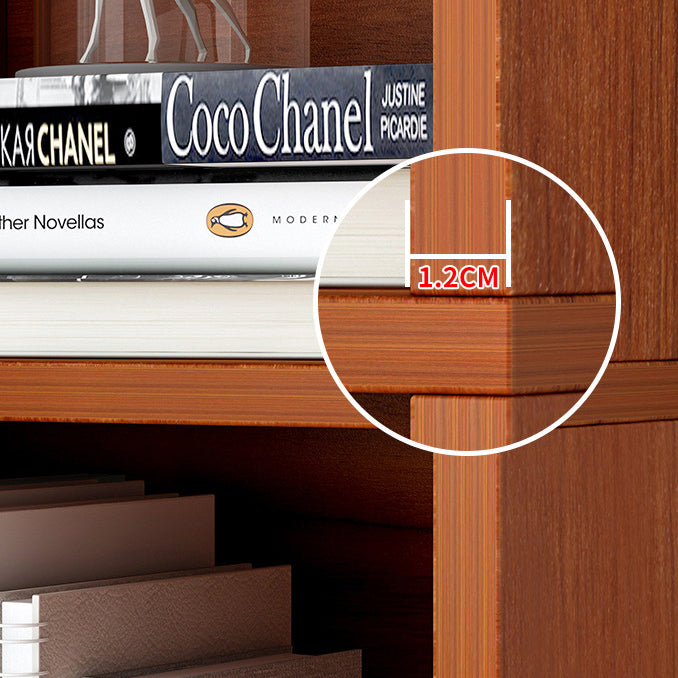 Wooden Bookcase Modern Home Living Room Study Corner Bookshelf