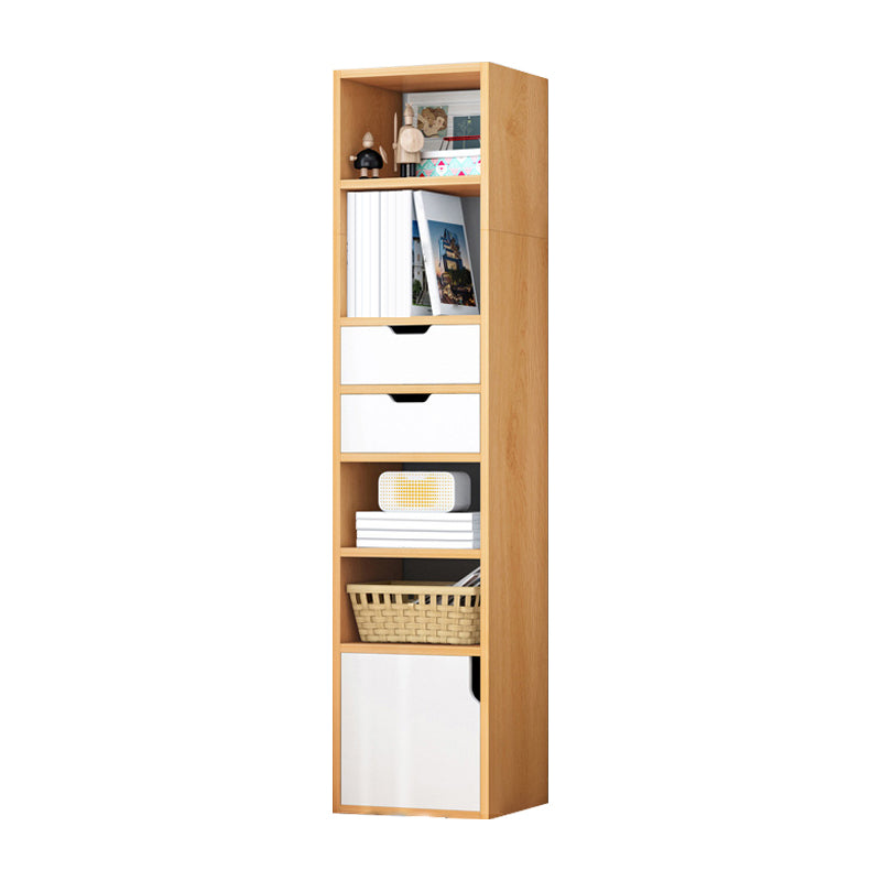Wooden Bookcase Modern Home Living Room Study Corner Bookshelf