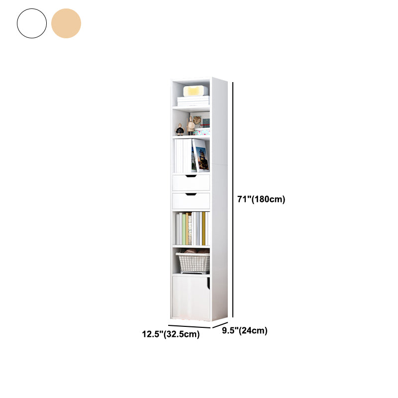 Wooden Bookcase Modern Home Living Room Study Corner Bookshelf