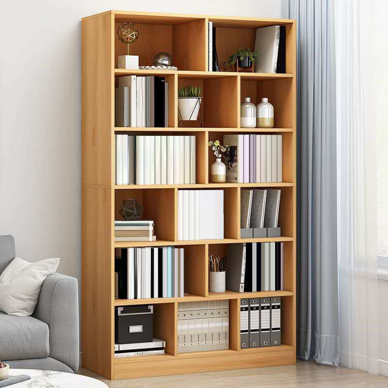 Closed Wooden Bookcase Modern Home Bedroom Living Room Standard Bookshelf