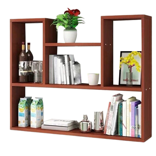 Modern Floating Book Shelf Wall Mounted Manufactured Wood Bookcase