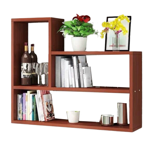 Modern Floating Book Shelf Wall Mounted Manufactured Wood Bookcase