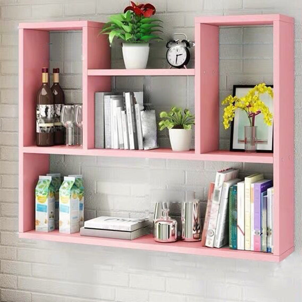 Modern Floating Book Shelf Wall Mounted Manufactured Wood Bookcase