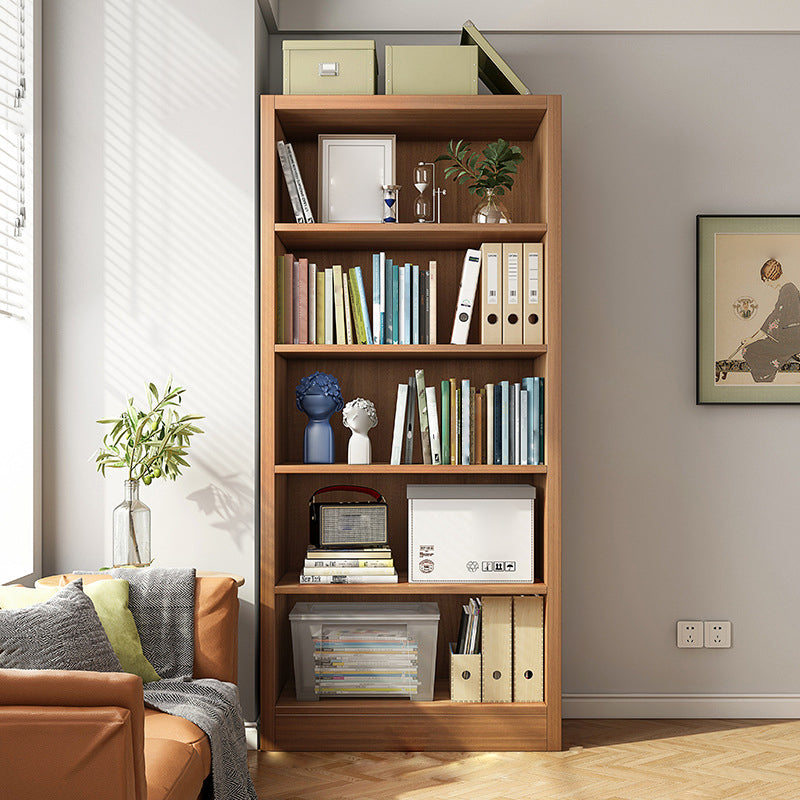 Closed Wooden Bookcase Modern Home Minimalist Living Room Standard Bookshelf