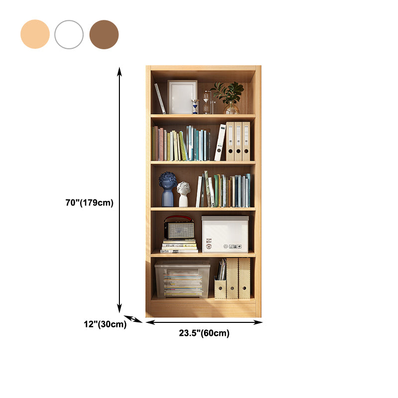 Closed Wooden Bookcase Modern Home Minimalist Living Room Standard Bookshelf