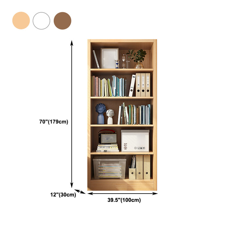 Closed Wooden Bookcase Modern Home Minimalist Living Room Standard Bookshelf