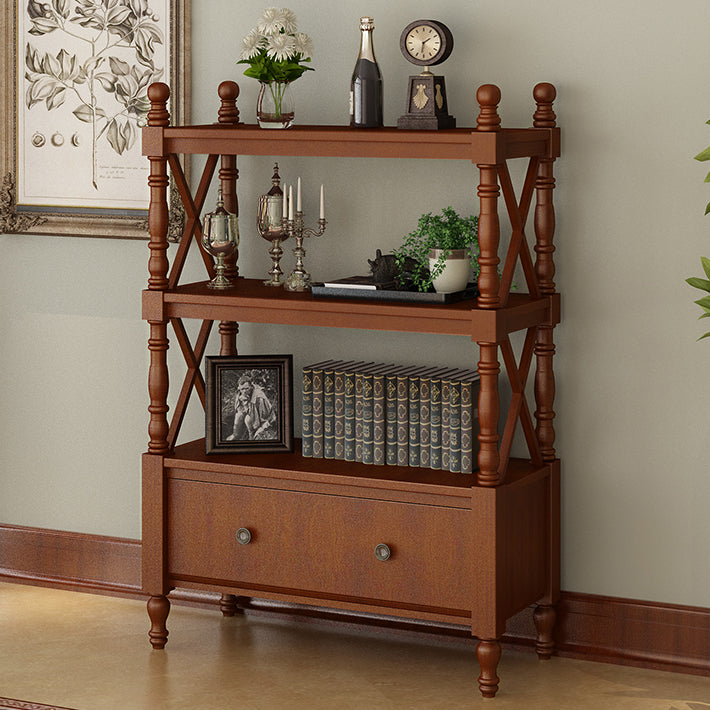 Rectangle Solid Wood Storage Bookshelf Nordic Study Room Bookcase