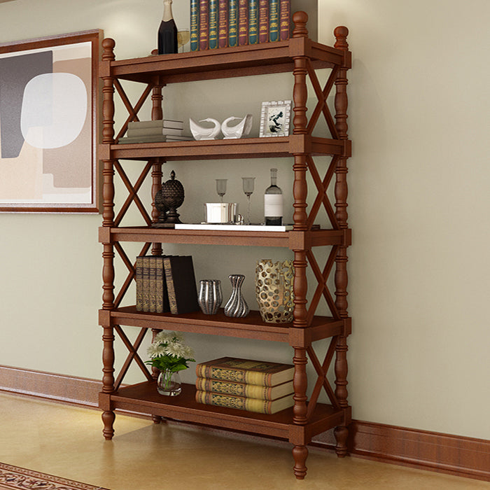 Rectangle Solid Wood Storage Bookshelf Nordic Study Room Bookcase