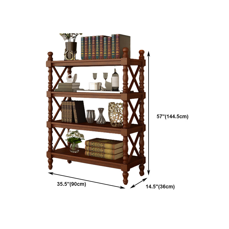 Rectangle Solid Wood Storage Bookshelf Nordic Study Room Bookcase