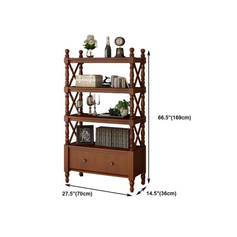 Rectangle Solid Wood Storage Bookshelf Nordic Study Room Bookcase