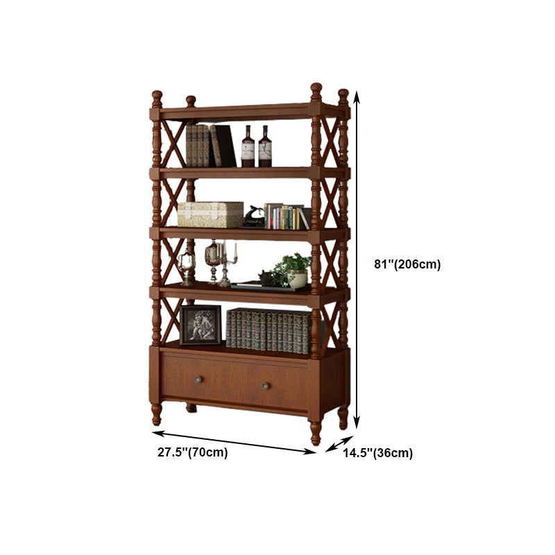 Rectangle Solid Wood Storage Bookshelf Nordic Study Room Bookcase