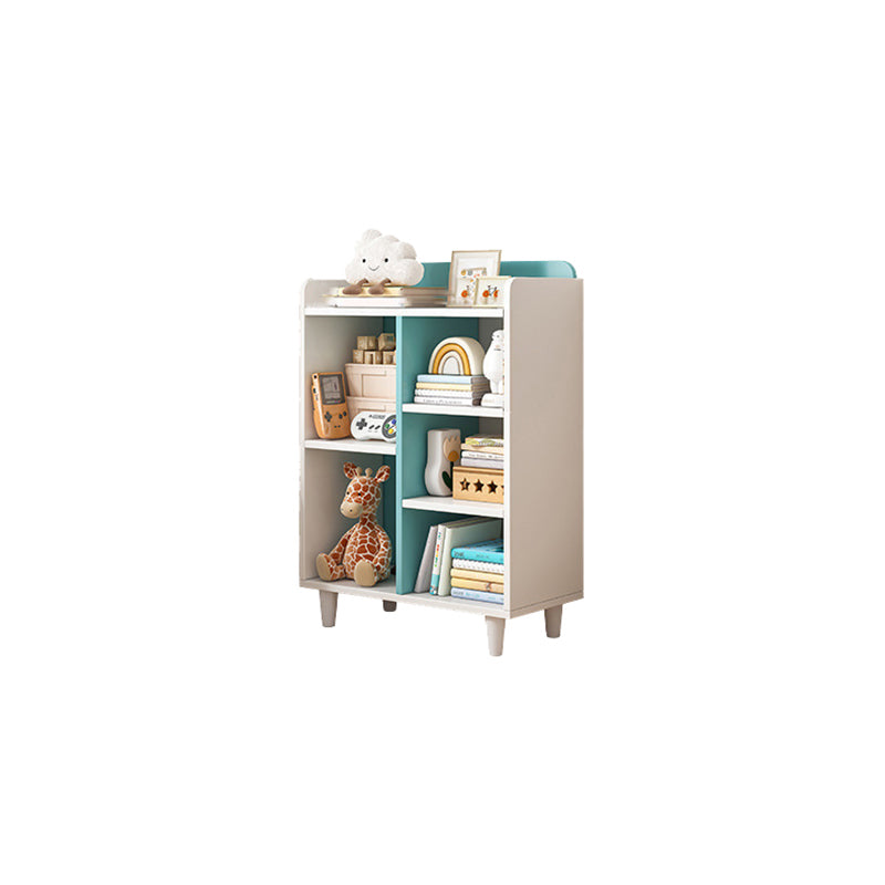 11.8"H Modern Bookshelf Engineered Wood 4-Shelf Standard Bookcase for Home Office
