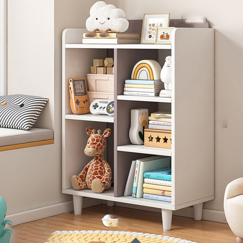 11.8"H Modern Bookshelf Engineered Wood 4-Shelf Standard Bookcase for Home Office