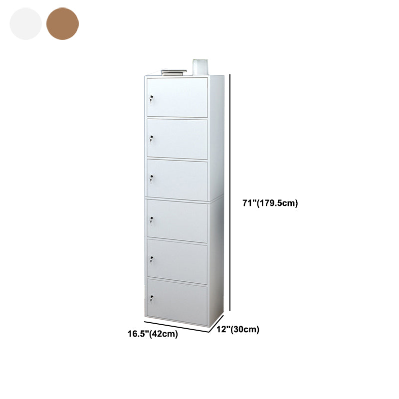 11.8-inch Wide Bookshelf Contemporary Closed Back Bookcase for Bedroom