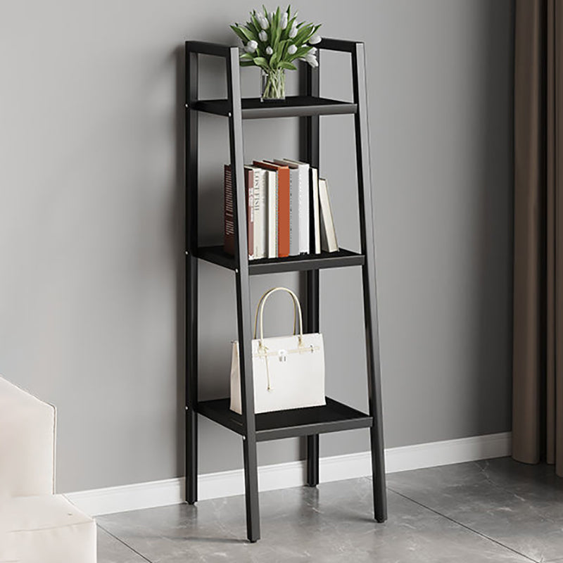 Contemporary Open Bookcase Metal Ladder Bookshelf for Kitchen