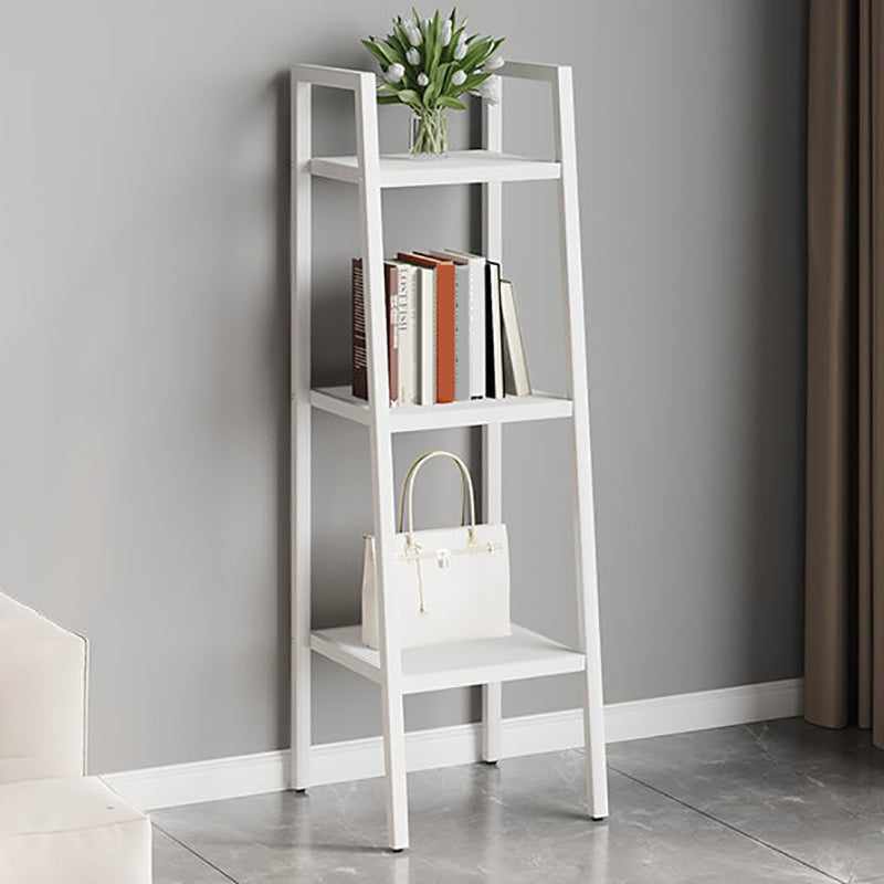 Contemporary Open Bookcase Metal Ladder Bookshelf for Kitchen