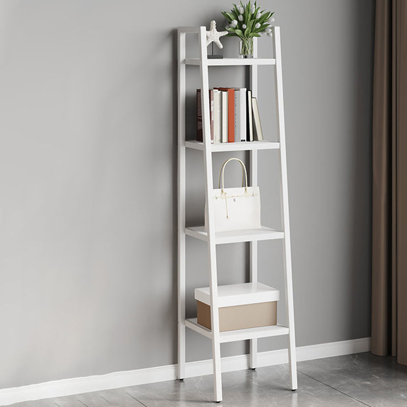 Contemporary Open Bookcase Metal Ladder Bookshelf for Kitchen